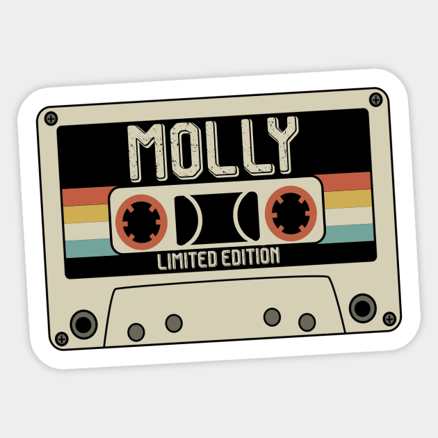 Molly - Limited Edition - Vintage Style Sticker by Debbie Art